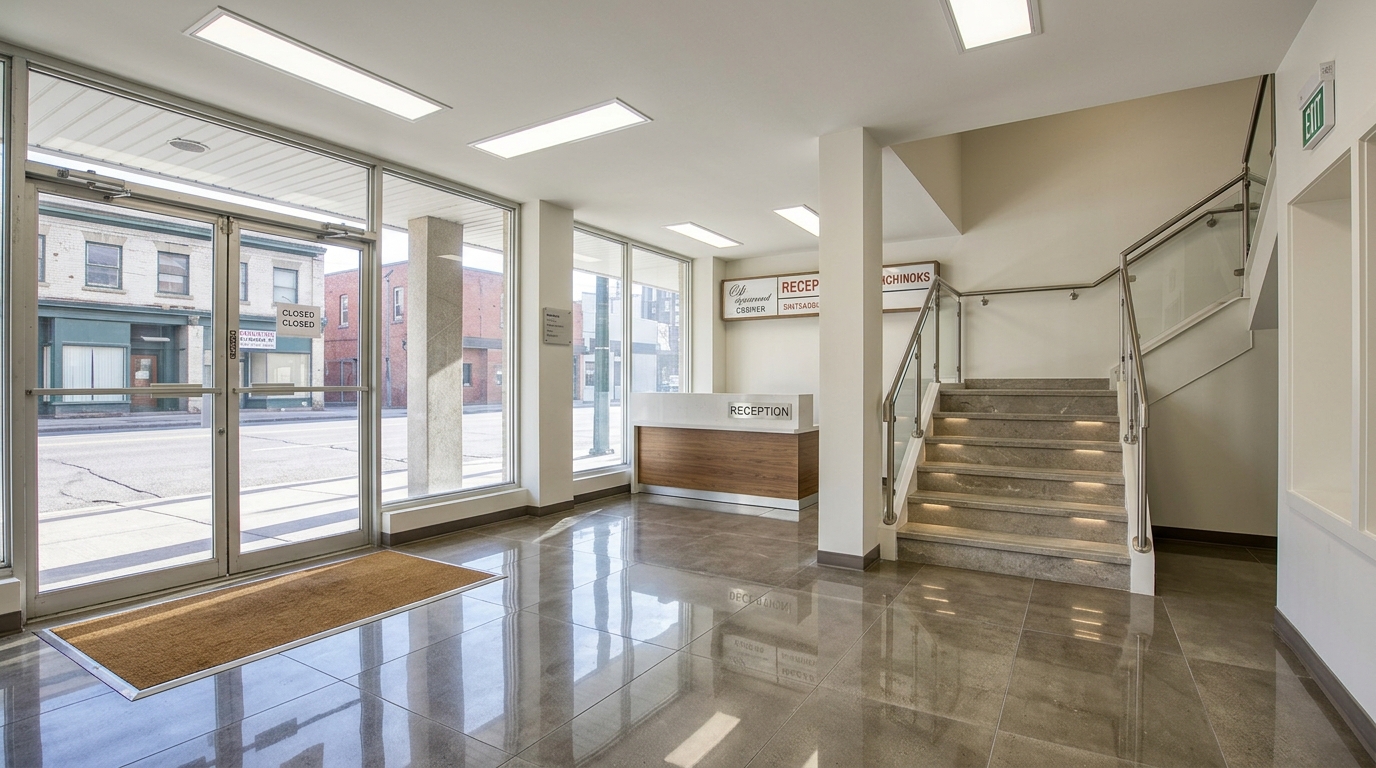 Commercial Plaza Common Area Cleaning - NE Calgary - After cleaning